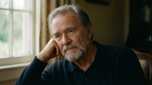 Robert Shaw sitting by a window in soft light, thoughtful and serene. — Robert Shaw Wallpaper