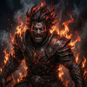 Gwyndolin envolto em chamas escuras, uma aura de poder e caos.