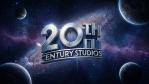 20th Century Studios logo flydende i rummet med stjerner og galakser.