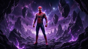 Spider-Man di dimensi Zona Negatif yang aneh