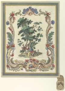 Couple Beneath Tree by Martin Engelbrecht, created 1684-1756. Download this artwork as a high-resolution wallpaper for desktop, tablet, or mobile. — Art Picture