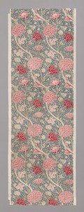 Cray by William Morris, created Design 1884, made 1884–1917, in Cotton, plain weave, block printed. Download this artwork as a high-resolution wallpaper for des — Merton Abbey Works Wallpaper