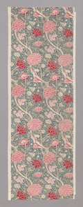 Cray by William Morris, created Design 1884, made 1884–1917, in Cotton, plain weave, block printed. Download this artwork as a high-resolution wallpaper for des
