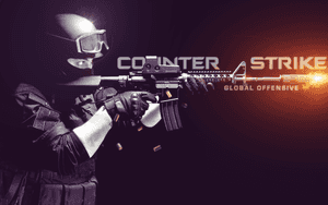 Soldado disparando fuzil de assalto com clarão de boca e balas caindo em cena do jogo Counter-Strike Global Offensive — Cs Papéis de Parede