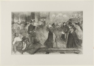 Dance Hall by Théophile-Alexandre Pierre Steinlen, created 1898, in Photo lithograph (from a drawing) in black on gray wove chine. Download this artwork as a hi — Art Background