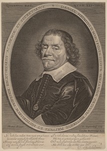 Daniel Heinsius by Jonas Suyderhoef, in engraving. Download this artwork as a high-resolution wallpaper for desktop, tablet, or mobile. — Painting Picture