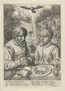 Dankgebed by Pieter Feddes van Harlingen, created 1611 - 1623, in paper; etching. Download this artwork as a high-resolution wallpaper for desktop, tablet, or m — Pieter Feddes van Harlingen Wallpaper