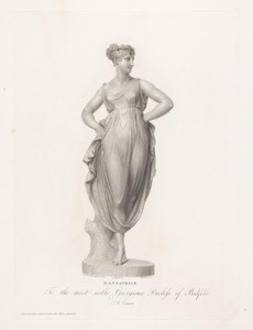 Danseres by Pietro Fontana, created 1772 - 1837, in paper; engraving. Download this artwork as a high-resolution wallpaper for desktop, tablet, or mobile. — Portrait Background