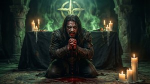 Astarion bound to his dark master in a ritual scene. — Astarion Picture