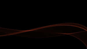 Glowing amber ribbons flowing across a black background — Dark Gradient Picture