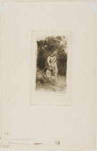 David by Odilon Redon, created c. 1880, in Etching and drypoint on ivory laid paper. Download this artwork as a high-resolution wallpaper for desktop, tablet, o — Illustration Background