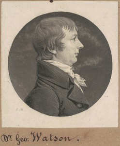 David Watson by Charles B. J. Févret de Saint-Mémin, created 1808, in mezzotint and engraving in black on wove paper mounted to brown wove paper. Download this 