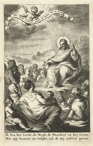 De Bergrede by Cornelis van Dalen (I), created 1663, in paper; engraving. Download this artwork as a high-resolution wallpaper for desktop, tablet, or mobile. — Cornelis van Dalen (I) Wallpaper