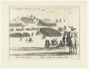 De parade by Jacques Callot, created 1628, in paper; etching. Download this artwork as a high-resolution wallpaper for desktop, tablet, or mobile. — Art Picture