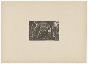 De ploeger by Edward Calvert, created 1827, in paper; wood engraving. Download this artwork as a high-resolution wallpaper for desktop, tablet, or mobile. — Art Picture