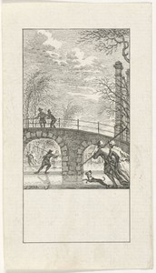 December by Simon Fokke, created 1722 - 1784, in paper; etching. Download this artwork as a high-resolution wallpaper for desktop, tablet, or mobile. — Simon Fokke Wallpaper