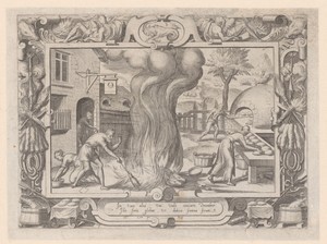 December by Etienne Delaune, created before 1566, in paper; stippelwerk; engraving. Download this artwork as a high-resolution wallpaper for desktop, tablet, or — Etienne Delaune Wallpaper