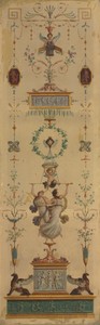 Decorative Panel by Pierre Rousseau, created 1790s, in oil on canvas. Download this artwork as a high-resolution wallpaper for desktop, tablet, or mobile. — Pierre Rousseau Wallpaper