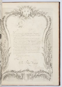 Dedication Letter by Pierre-Philippe Choffard, created 1753, in Engraving. Download this artwork as a high-resolution wallpaper for desktop, tablet, or mobile. — Art Picture