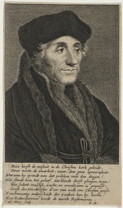 Desiderius Erasmus by Hendrik Bary, in engraving. Download this artwork as a high-resolution wallpaper for desktop, tablet, or mobile. — Hendrik Bary Wallpaper