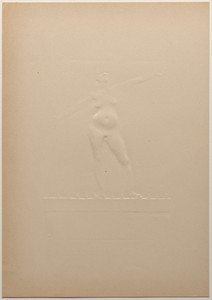 Devant la rampe by Alexandre Charpentier, created 1895, in inkless embossing (gaufrage) on heavy wove paper. Download this artwork as a high-resolution wallpape — Alexandre Charpentier Wallpaper