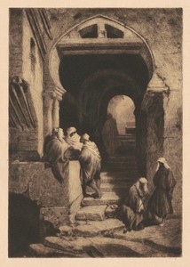 Devils Way, Algiers by Stephen James Ferris, created 1879, in etching in black on laid paper. Download this artwork as a high-resolution wallpaper for desktop, 