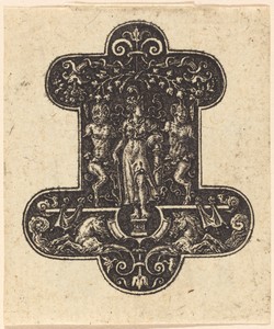 Diana Standing by Etienne Delaune, in engraving. Download this artwork as a high-resolution wallpaper for desktop, tablet, or mobile. — Etienne Delaune Wallpaper