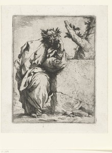 Dichter by Jusepe de Ribera, created 1620 - 1621, in paper; etching. Download this artwork as a high-resolution wallpaper for desktop, tablet, or mobile. — Art Picture