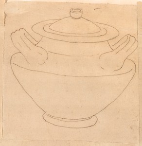 Double-Handled Pot by Jacques-Louis David, created 1775/80, in transfer tracing on oiled laid paper. Download this artwork as a high-resolution wallpaper for de — Jacques-Louis David Wallpaper