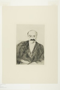 Dr. Max Asch by Edvard Munch, created 1895, in Drypoint on cream paper. Download this artwork as a high-resolution wallpaper for desktop, tablet, or mobile. — Illustration Wallpaper
