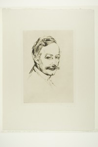 Dr. Max Linde by Edvard Munch, created 1902, in Drypoint on buff wove paper. Download this artwork as a high-resolution wallpaper for desktop, tablet, or mobile — Edvard Munch Wallpaper