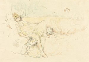 Draped Figure, Reclining by James McNeill Whistler, created 1892, in color lithograph on wove paper. Download this artwork as a high-resolution wallpaper for de — Painting Picture