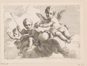 Drie amors by Nicolas Pierre Loir, created 1634 - 1679, in paper; etching. Download this artwork as a high-resolution wallpaper for desktop, tablet, or mobile.