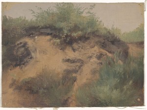 Duinpan by Guillaume Anne van der Brugghen, created 1821 - 1891, in linen (material); oil paint (paint); brush. Download this artwork as a high-resolution wallp — Guillaume Anne van der Brugghen Wallpaper