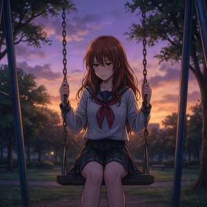 Sawako på en gynge i skumringen, Kimi ni Todoke tapet