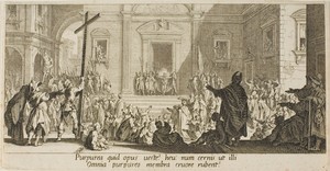 Ecce Homo by Jacques Callot, created n.d., in Etching on paper. Download this artwork as a high-resolution wallpaper for desktop, tablet, or mobile. — Art Picture