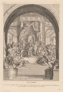 Ecce Homo by François Joullain, created 1729, in paper; etching; engraving. Download this artwork as a high-resolution wallpaper for desktop, tablet, or mobile. — François Joullain Wallpaper
