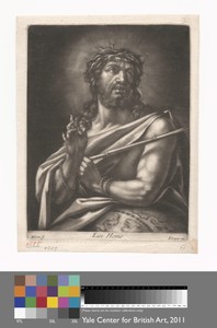 Ecce Homo by Bernard Lens II, in Mezzotint on medium, slightly textured, cream laid paper. Download this artwork as a high-resolution wallpaper for desktop, tab — Bernard Lens II Wallpaper