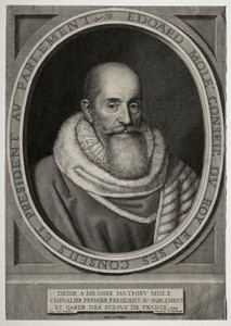 Edouard Molé by Robert Nanteuil, created 1653, in engraving. Download this artwork as a high-resolution wallpaper for desktop, tablet, or mobile. — Art Picture