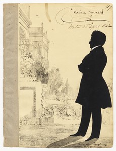 Edwin Forrest by Auguste Edouart, created 1842, in Lithograph and cut paper on paper. Download this artwork as a high-resolution wallpaper for desktop, tablet, — Auguste Edouart Wallpaper