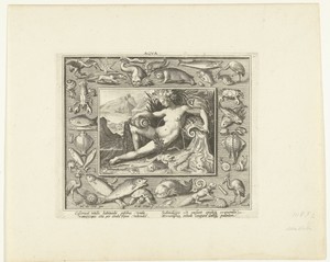 Element Water by Nicolaes de Bruyn, created 1590 - 1603, in paper; engraving. Download this artwork as a high-resolution wallpaper for desktop, tablet, or mobil — Painting Picture