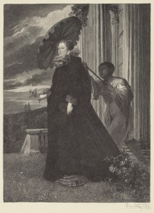 Elena Grimaldi by Timothy Cole, created 1930, in wood engraving. Download this artwork as a high-resolution wallpaper for desktop, tablet, or mobile. — Timothy Cole Wallpaper