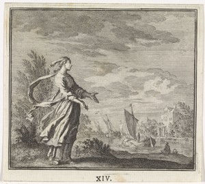 Embleem: wind by Jan Luyken, created 1695 - 1705, in paper; etching. Download this artwork as a high-resolution wallpaper for desktop, tablet, or mobile. — Abstract Background