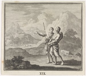 Embleem: woestijn by Jan Luyken, created 1695 - 1705, in paper; etching. Download this artwork as a high-resolution wallpaper for desktop, tablet, or mobile. — Abstract Background