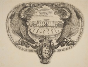 Emblem by Stefano della Bella, in etching on laid paper [restrike]. Download this artwork as a high-resolution wallpaper for desktop, tablet, or mobile. — Stefano della Bella Wallpaper