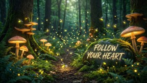 4k hutan ajaib kunang-kunang wallpaper motivasi ikuti hatimu