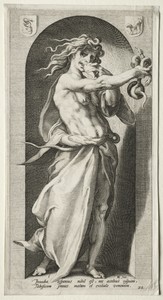 Envy by Jacob Matham, created 1593, in engraving. Download this artwork as a high-resolution wallpaper for desktop, tablet, or mobile. — Hendrick Goltzius Wallpaper