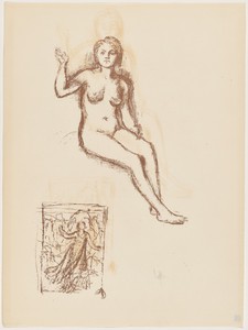 Etude by Pierre Puvis de Chavannes, created 1895, in report (?) lithograph [photolithograph?] on japan paper. Download this artwork as a high-resolution wallpap — Pierre Puvis de Chavannes Wallpaper