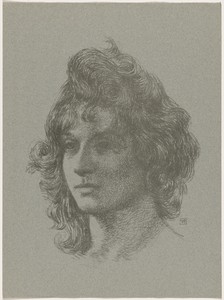 Etude by Theo Van Rysselberghe, created 1895, in lithograph printed in gray on gray-green paper. Download this artwork as a high-resolution wallpaper for deskto