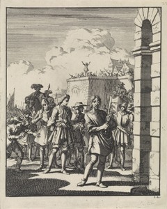 Executie van de graaf van Argyll, 1685 by Jan Luyken, created 1698, in paper; etching. Download this artwork as a high-resolution wallpaper for desktop, tablet, — Art Wallpaper